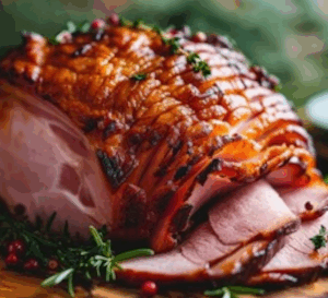 Brown Sugar Honey Glazed Ham  